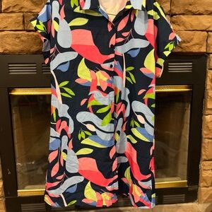 SHEIN Multicolor Abstract Midi Dress